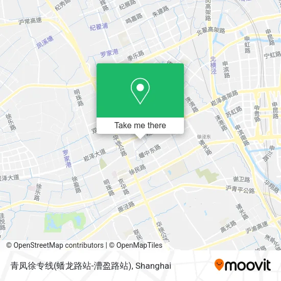 青凤徐专线(蟠龙路站-漕盈路站) map
