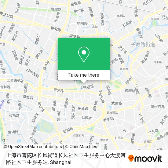 上海市普陀区长风街道长风社区卫生服务中心大渡河路社区卫生服务站 map