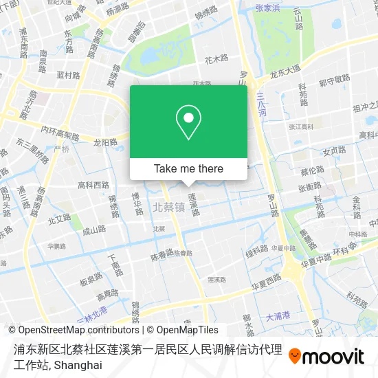 浦东新区北蔡社区莲溪第一居民区人民调解信访代理工作站 map
