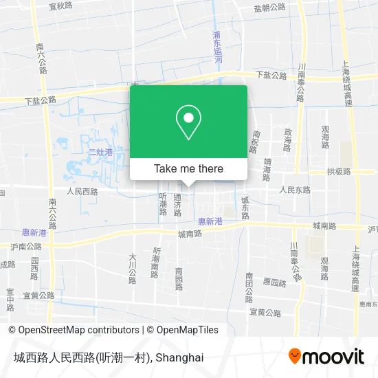 城西路人民西路(听潮一村) map
