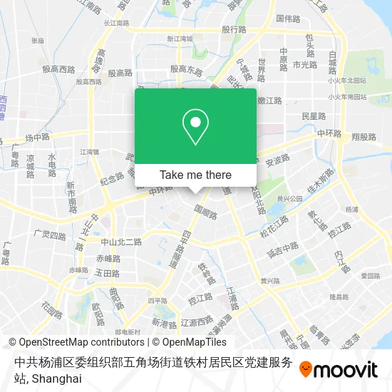 中共杨浦区委组织部五角场街道铁村居民区党建服务站 map
