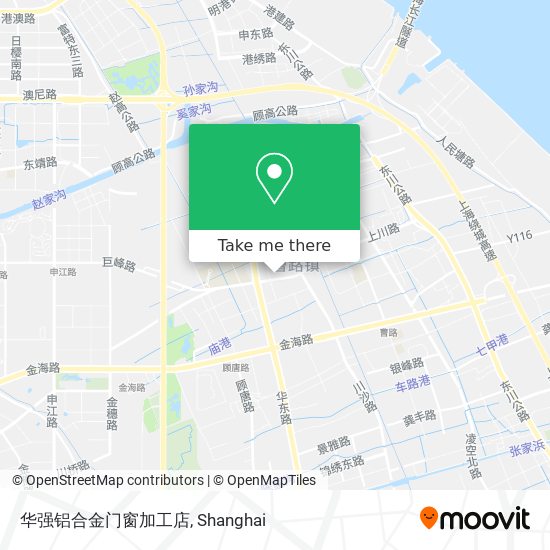 华强铝合金门窗加工店 map