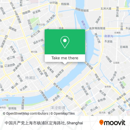 中国共产党上海市杨浦区定海路社 map