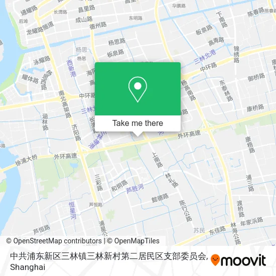 中共浦东新区三林镇三林新村第二居民区支部委员会 map