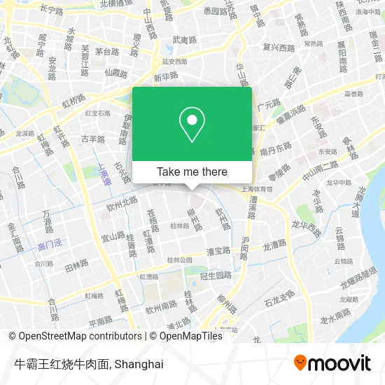 牛霸王红烧牛肉面 map
