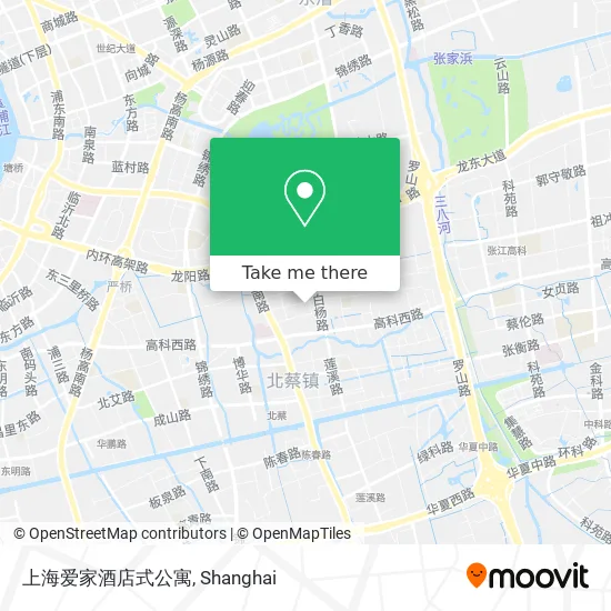 上海爱家酒店式公寓 map