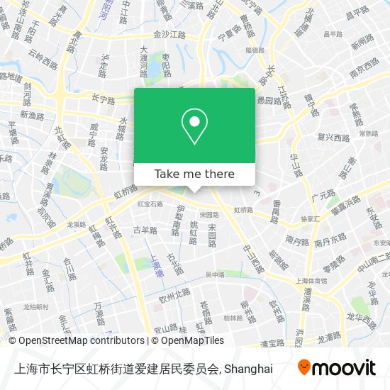 上海市长宁区虹桥街道爱建居民委员会 map