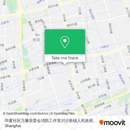 华夏社区万馨居委会消防工作室川沙新镇人民政府 map
