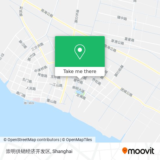 崇明供销经济开发区 map