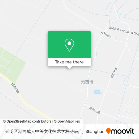 崇明区港西成人中等文化技术学校-东南门 map