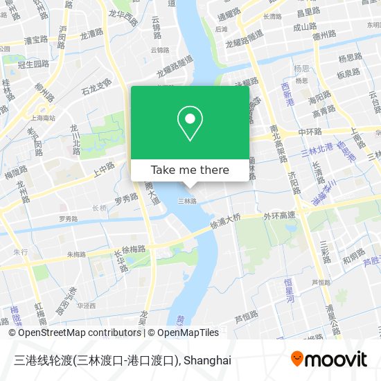 三港线轮渡(三林渡口-港口渡口) map