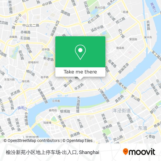 榆汾新苑小区地上停车场-出入口 map