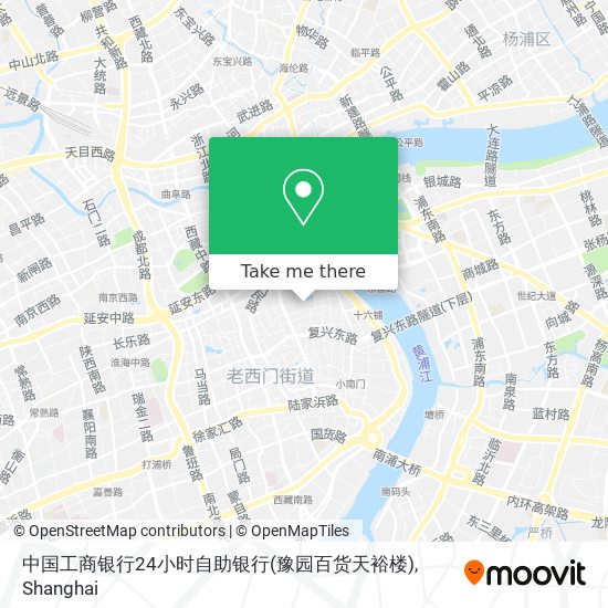 中国工商银行24小时自助银行(豫园百货天裕楼) map