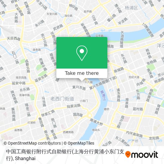 中国工商银行附行式自助银行(上海分行黄浦小东门支行) map