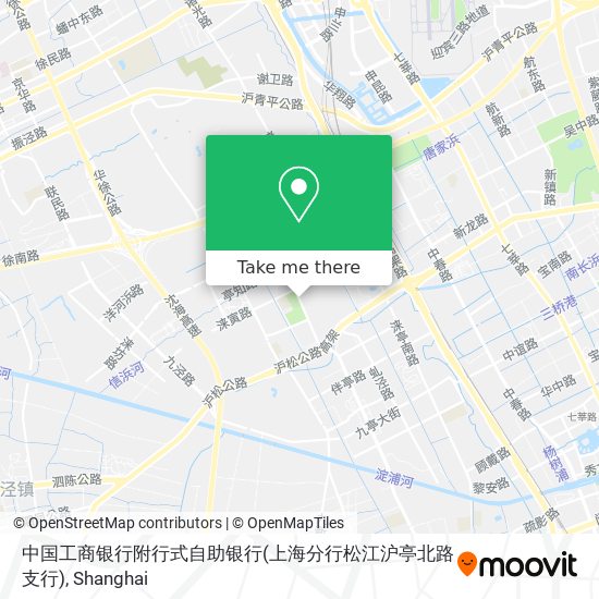 中国工商银行附行式自助银行(上海分行松江沪亭北路支行) map