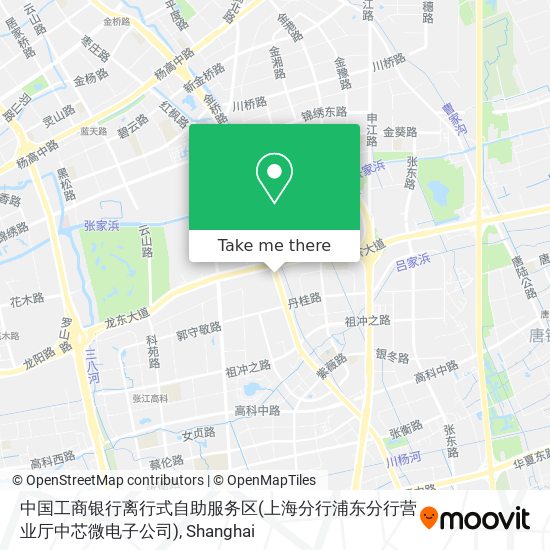 中国工商银行离行式自助服务区(上海分行浦东分行营业厅中芯微电子公司) map