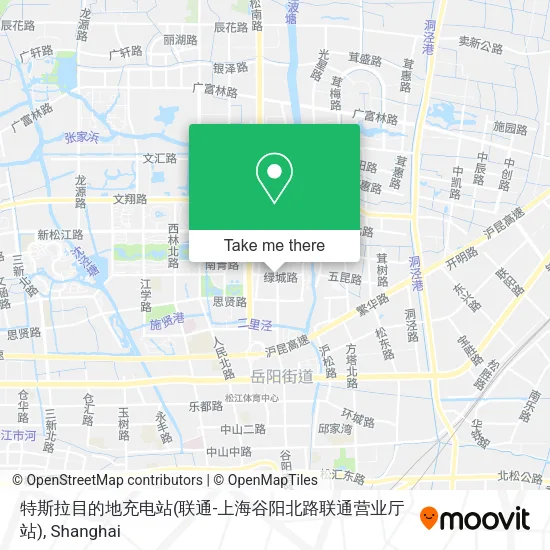 特斯拉目的地充电站(联通-上海谷阳北路联通营业厅站) map