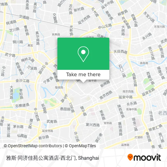 雅斯·同济佳苑公寓酒店-西北门 map