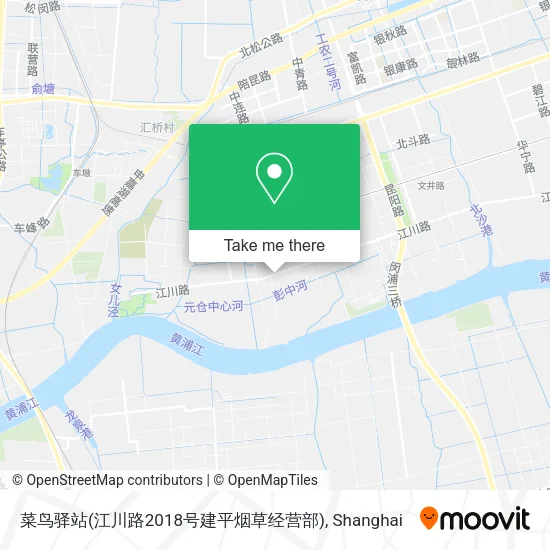 菜鸟驿站(江川路2018号建平烟草经营部) map