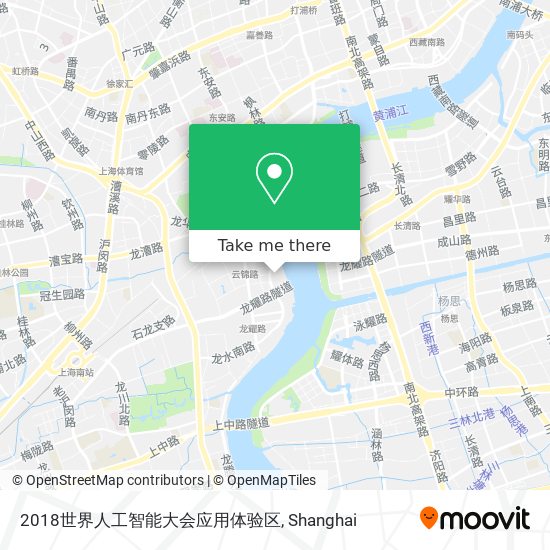 2018世界人工智能大会应用体验区 map