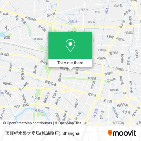 顶顶鲜水果大卖场(桃浦路店) map