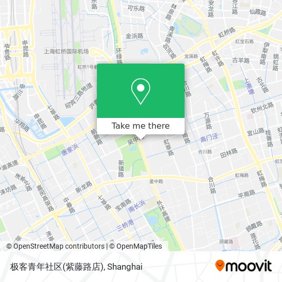 极客青年社区(紫藤路店) map
