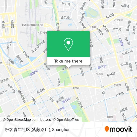 极客青年社区(紫藤路店) map