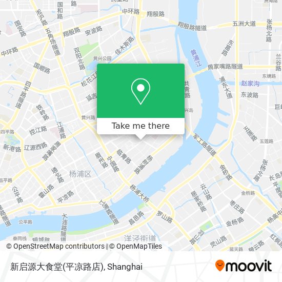 新启源大食堂(平凉路店) map