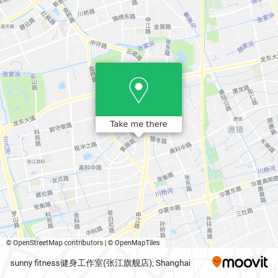 sunny fitness健身工作室(张江旗舰店) map