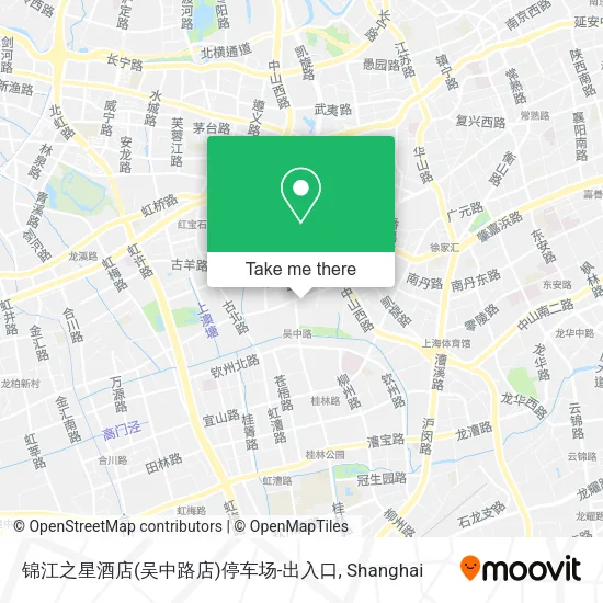 锦江之星酒店(吴中路店)停车场-出入口 map