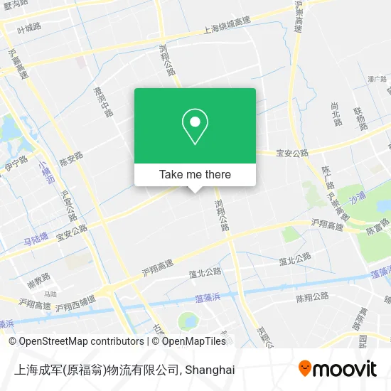 上海成军(原福翁)物流有限公司 map