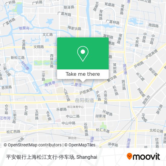 平安银行上海松江支行-停车场 map