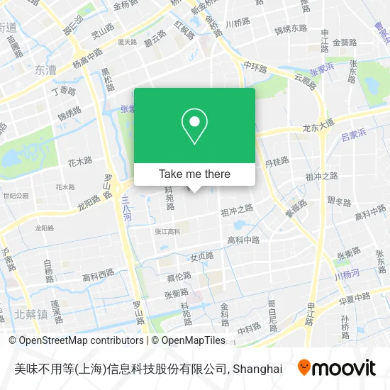 美味不用等(上海)信息科技股份有限公司 map
