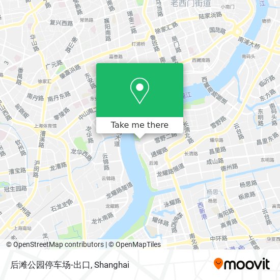 后滩公园停车场-出口 map