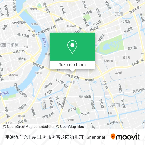宇通汽车充电站(上海市海富龙阳幼儿园) map