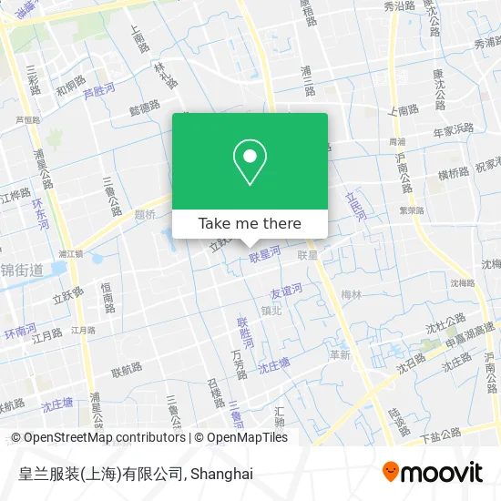 皇兰服装(上海)有限公司 map
