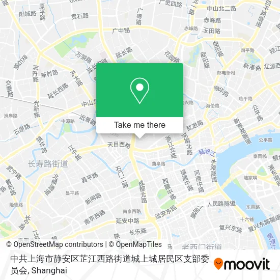 中共上海市静安区芷江西路街道城上城居民区支部委员会 map