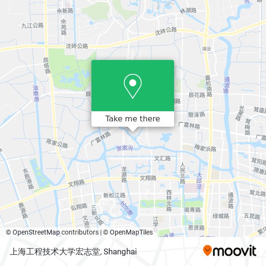 上海工程技术大学宏志堂 map