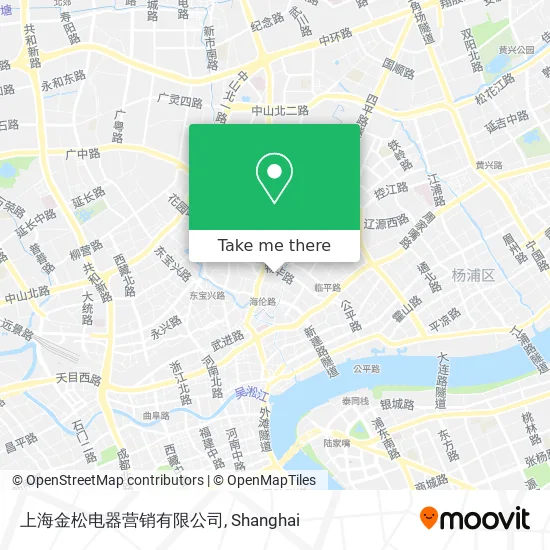 上海金松电器营销有限公司 map