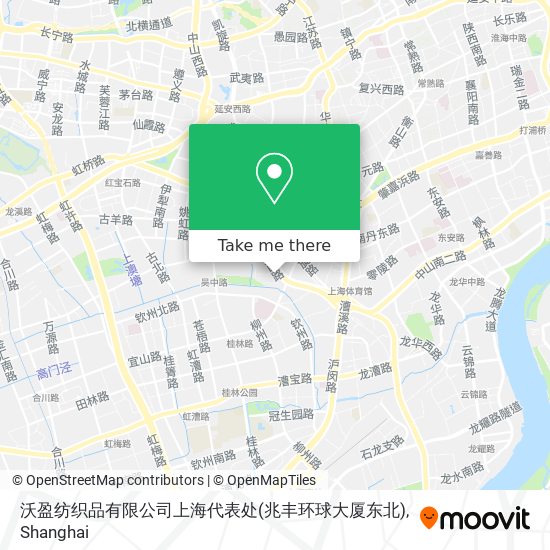沃盈纺织品有限公司上海代表处(兆丰环球大厦东北) map