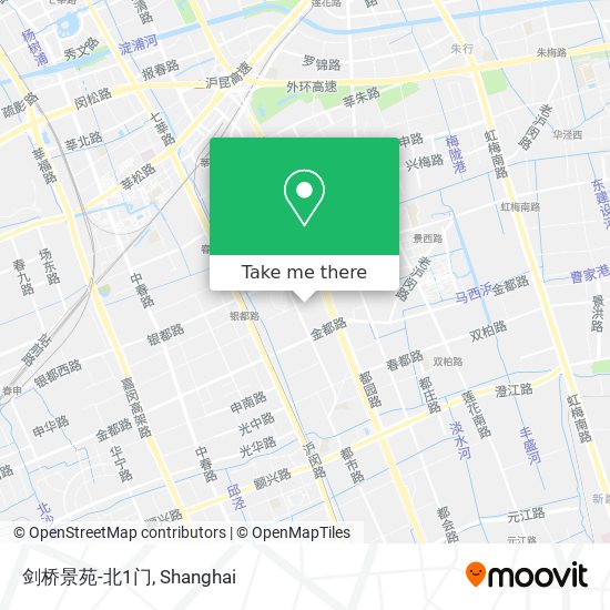 剑桥景苑-北1门 map