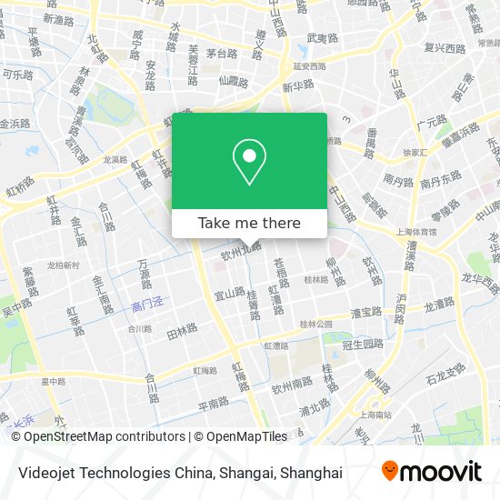 Videojet Technologies China, Shangai map