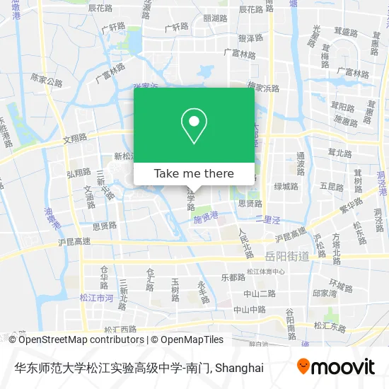 华东师范大学松江实验高级中学-南门 map