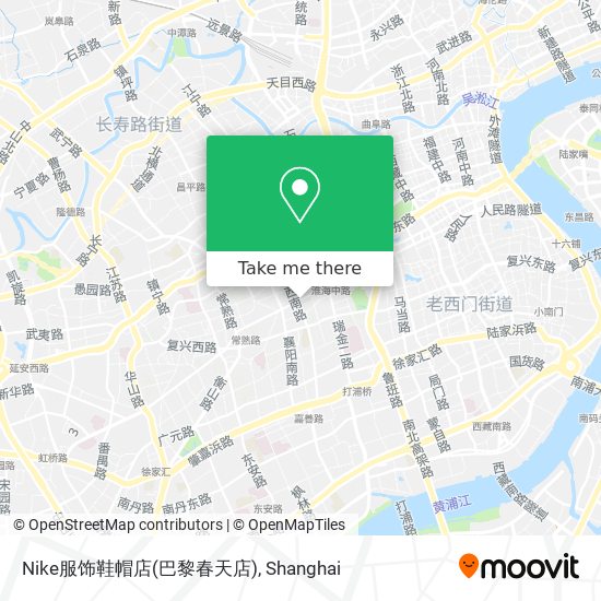 Nike服饰鞋帽店(巴黎春天店) map