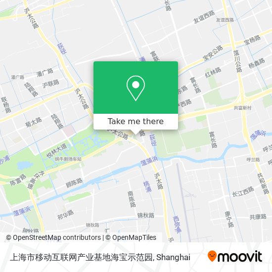 上海市移动互联网产业基地海宝示范园 map