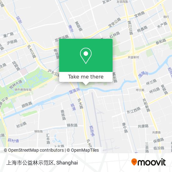 上海市公益林示范区 map