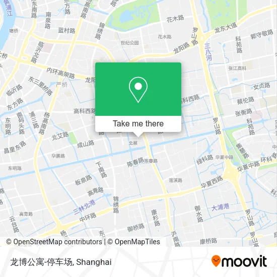 龙博公寓-停车场 map