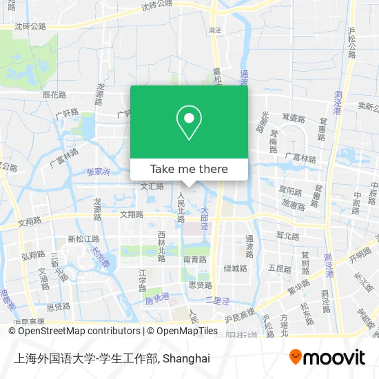 上海外国语大学-学生工作部 map