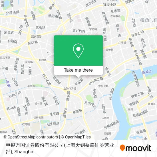 申银万国证券股份有限公司(上海天钥桥路证券营业部) map