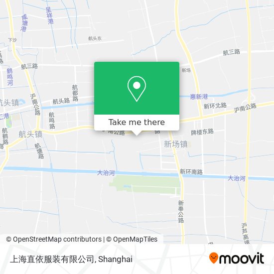 上海直依服装有限公司 map